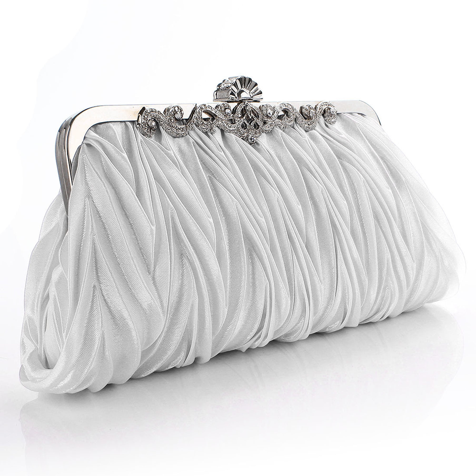 Pearl Clutch Bag for Women Evening Wedding Party Bridal Handbag Ladies  Beaded Clutch Purse/White - Walmart.com